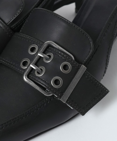 JEANASIS（ジーナシス）の「ベルトデザインポインテッドミュール/638820（パンプス・レディース・ブラック/ベージュ系その他/ブラウン・LARGE/MEDIUM）」の15枚目の写真