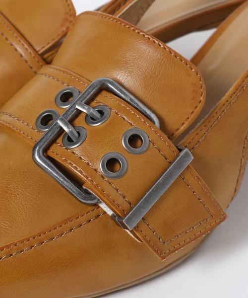 JEANASIS（ジーナシス）の「ベルトデザインポインテッドミュール/638820（パンプス・レディース・ブラック/ベージュ系その他/ブラウン・LARGE/MEDIUM）」の17枚目の写真