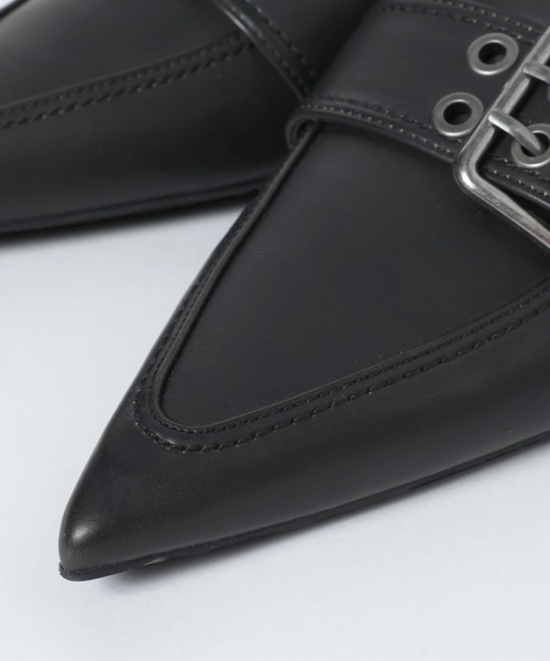 JEANASIS（ジーナシス）の「ベルトデザインポインテッドミュール/638820（パンプス・レディース・ブラック/ベージュ系その他/ブラウン・LARGE/MEDIUM）」の14枚目の写真