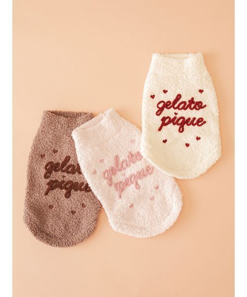 gelato pique（ジェラートピケ）の「【CAT&DOG】ハイネックロゴプルオーバー（リード/ハーネス/首輪・レディース・アイボリー/ブラウン/ピンク・S/M/L）」の16枚目の写真