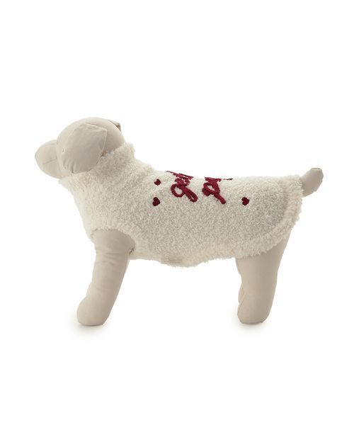 gelato pique（ジェラートピケ）の「【CAT&DOG】ハイネックロゴプルオーバー（リード/ハーネス/首輪・レディース・アイボリー/ブラウン/ピンク・S/M/L）」の19枚目の写真