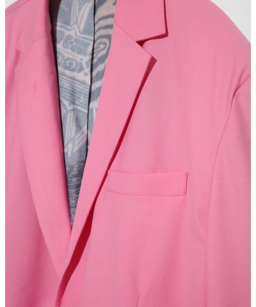 NISHIMOTO IS THE MOUTH(ニシモト イズ ザ マウス)の「JACKET | NISHIMOTO IS THE MOUTH(テーラードジャケット・メンズ・ピンク/ブラック・(S/M)/L/XL)」の4枚目の写真