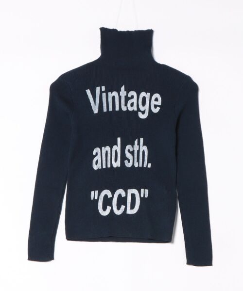 Pt18kg(プラチナイチハチキログラム)の「ロゴ ハイネックストレッチトップス(Tシャツ/カットソー・レディース・ネイビー/イエロー/ブラウン/ホワイト/レッド/ブラック/カーキ/グレー・FREE)」の6枚目の写真