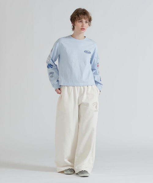AVIREX(アヴィレックス)の「MOTOR ARM PATCH L/S T-SHIRT(Tシャツ/カットソー・レディース・チャコールグレー/その他18/ホワイト・F)」の18枚目の写真