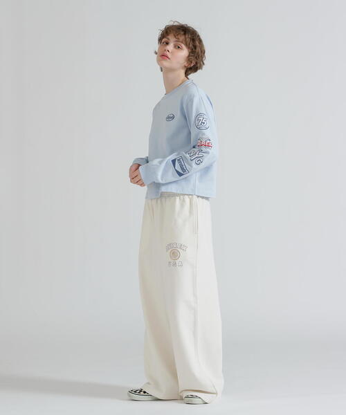 AVIREX(アヴィレックス)の「MOTOR ARM PATCH L/S T-SHIRT(Tシャツ/カットソー・レディース・チャコールグレー/その他18/ホワイト・F)」の19枚目の写真
