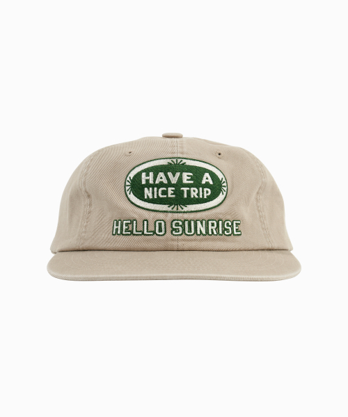 HELLO SUNRISE(ハローサンライズ)の「HNT Oval Logo RX Fit 6P Cap_Beige(キャップ・レディース・Beige・OS)」の1枚目の写真