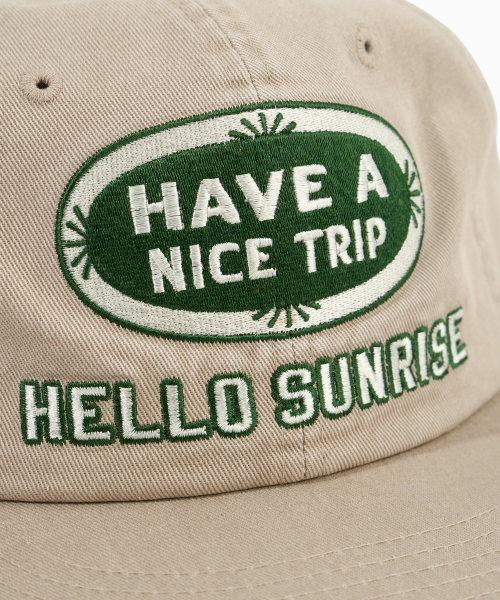 HELLO SUNRISE(ハローサンライズ)の「HNT Oval Logo RX Fit 6P Cap_Beige(キャップ・レディース・Beige・OS)」の3枚目の写真