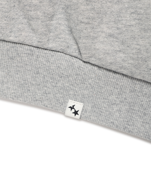 Cavish(カビシ)の「TWIN STAR ZIP UP HOODIE GREY(CV2FFUM498A)(パーカー・レディース・グレー・S/M/L)」の9枚目の写真