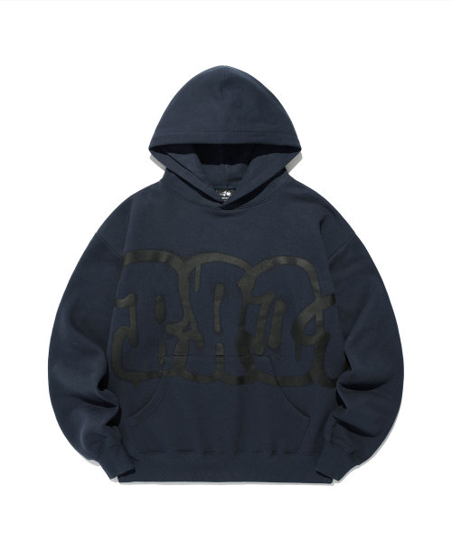 GRAFFITI BAD HOODIE_NAVY(NG2EFUM405A)（パーカー）｜NICE GHOST CLUB