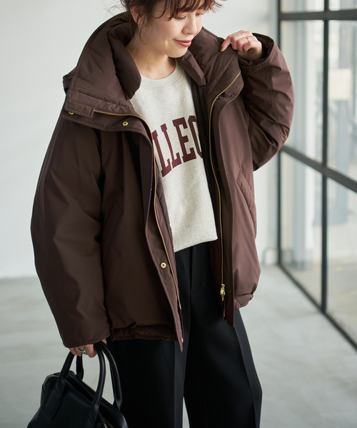 追加2》2WAY撥水ダウンハーフコート（ダウンジャケット/コート