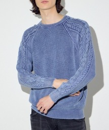 AZUL by moussy ブルーニット AZUL BY MOUSSY | カシミヤミックスクルーネックニット (ニット