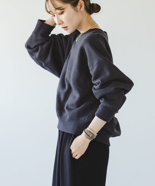 Noble（ノーブル）の「《WEB限定追加》ナッピングオーバーニュアンススウェット（スウェット・レディース・グレー/チャコールグレー・FREE）」の11枚目の写真