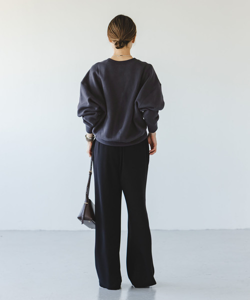 Noble（ノーブル）の「《WEB限定追加》ナッピングオーバーニュアンススウェット（スウェット・レディース・グレー/チャコールグレー・FREE）」の15枚目の写真