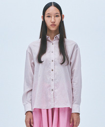 muller of yoshiokubo | muller of yoshiokubo ミュラーオブヨシオクボ / STRIPE BACK OPEN SHIRTS クラシックストライプバックオープンシャツ / MLS26208(シャツ/ブラウス)