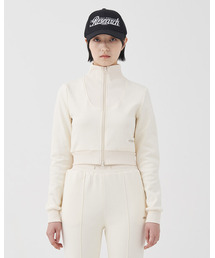 FDR（エフディーアール）の「Crop Essential Zip Up_Cream（ナイロンジャケット）」