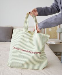 DISCOAT | ストライプロゴトートバッグ(トートバッグ)