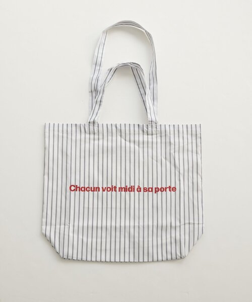 DISCOAT（ディスコート）の「ストライプロゴトートバッグ（トートバッグ・レディース・ピンク/ブラウン/ホワイト/イエロー・FREE）」の9枚目の写真