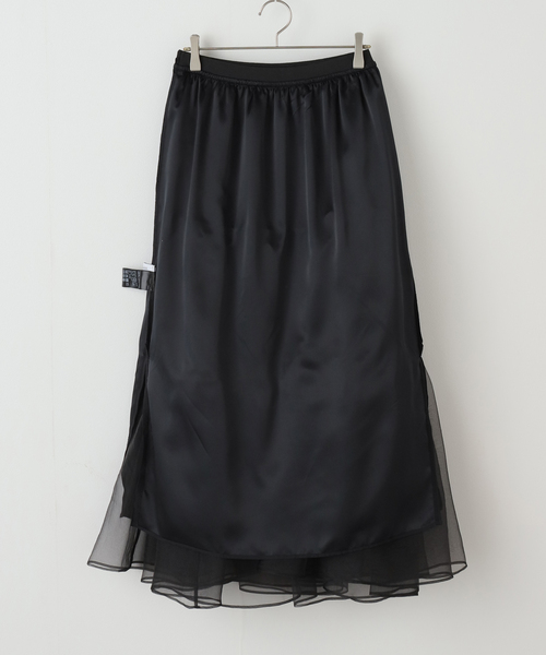 La TOTALITE（ラトータリテ）の「【洗える】オーガンジーティアードスカート（スカート・レディース・ベージュ/ブラック・FREE）」の20枚目の写真