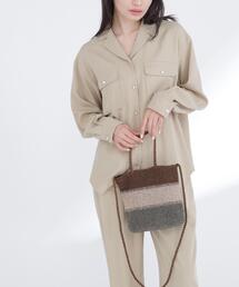 NATURAL BEAUTY BASIC | 【Oggi.jp掲載】◇メタリックボーダー2wayバッグ(ハンドバッグ)
