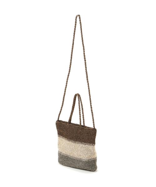 NATURAL BEAUTY BASIC(ナチュラルビューティーベーシック)の「【Oggi.jp掲載】◇メタリックボーダー2wayバッグ(ハンドバッグ・レディース・シルバー系その他/ゴールド系その他・フリ-)」の6枚目の写真