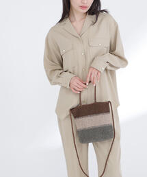 NATURAL BEAUTY BASIC（ナチュラルビューティーベーシック）の「◇メタリックボーダー2wayバッグ（ハンドバッグ）」