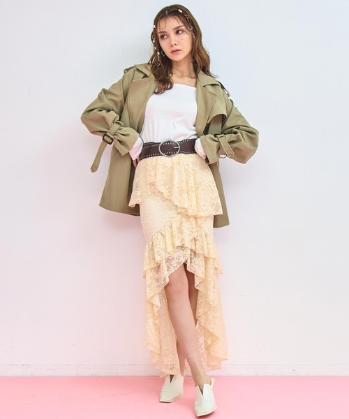 ANAP(アナップ)の「スタッズ太ベルト(ベルト・レディース・ブラウン/ブラック・F)」の7枚目の写真