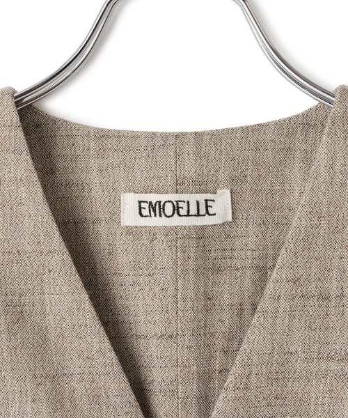 EMOELLE(エモエレ)の「【EMOELLE】シルクネップジレトップス(ベスト・レディース・キナリ/ベージュ・38/36)」の18枚目の写真