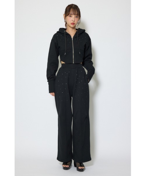 rienda(リエンダ)の「【セットアップ対応】ルーズスウェットパンツ 春服(スウェットパンツ・レディース・アイボリー/ブラック/杢グレー・X-SMALL/SMALL)」の22枚目の写真