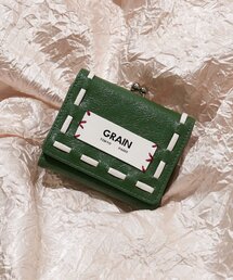 GRAIN（グレイン）の「【GRAIN/グレイン】ヴィンテージステッチ三つ折りがま口ウォレット（財布）」
