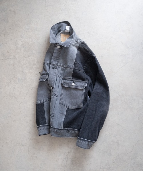 Iroquois（イロコイ）の「CENTER SEAM JKT（ブルゾン・メンズ・サックスブルー/ライトグレー/ライトインディゴブルー/ダークブラック/ライトブラック/ダークインディゴブルー・4/3/5/2）」の3枚目の写真