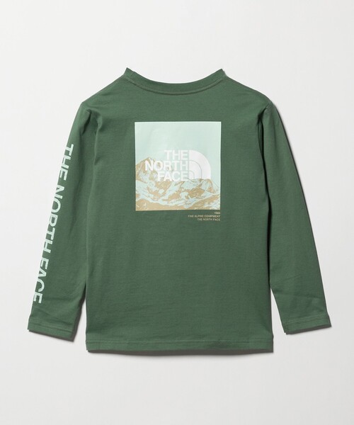 THE NORTH FACE（ザノースフェイス）の「＜THE NORTH FACE＞ロングスリーブ スリーブグラフィックティー / キッズ  130cm-160cm（Tシャツ/カットソー・キッズ・オリーブ/ブラック・150cm/140cm/160cm/130cm）」の3枚目の写真