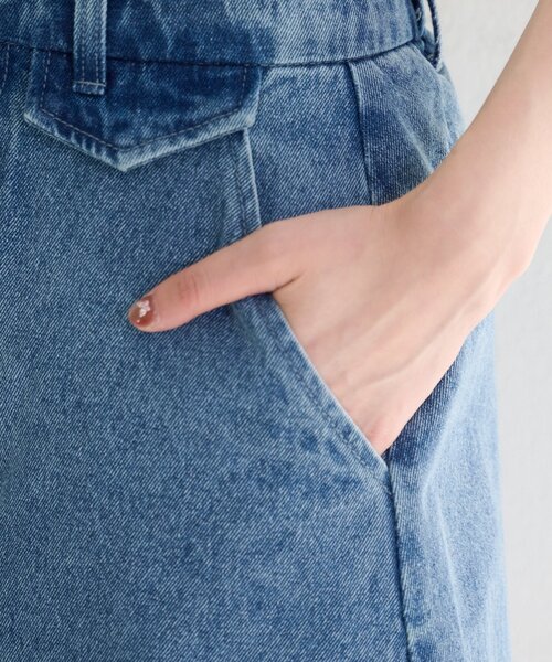 Kastane（カスタネ）の「【SETUP対応】フラップデニムミニスカート（デニムスカート・レディース・アイボリー/ブルー・FREE）」の21枚目の写真