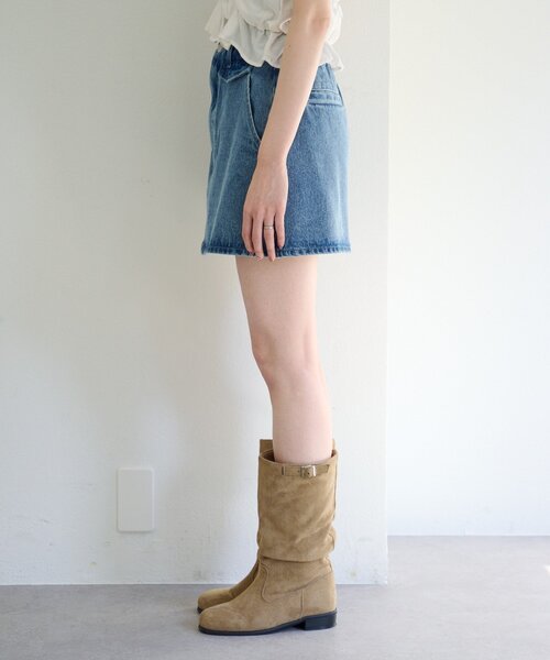 Kastane（カスタネ）の「【SETUP対応】フラップデニムミニスカート（デニムスカート・レディース・アイボリー/ブルー・FREE）」の17枚目の写真