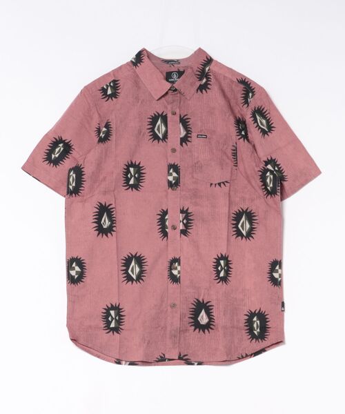 VOLCOM(ボルコム)の「VOLCOM/ボルコム メンズ 半袖 シャツ 総柄 V_A0412606(シャツ/ブラウス・メンズ・スモークピンク・L/M)」の6枚目の写真