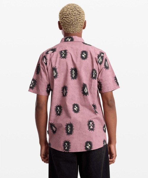 VOLCOM(ボルコム)の「VOLCOM/ボルコム メンズ 半袖 シャツ 総柄 V_A0412606(シャツ/ブラウス・メンズ・スモークピンク・L/M)」の3枚目の写真