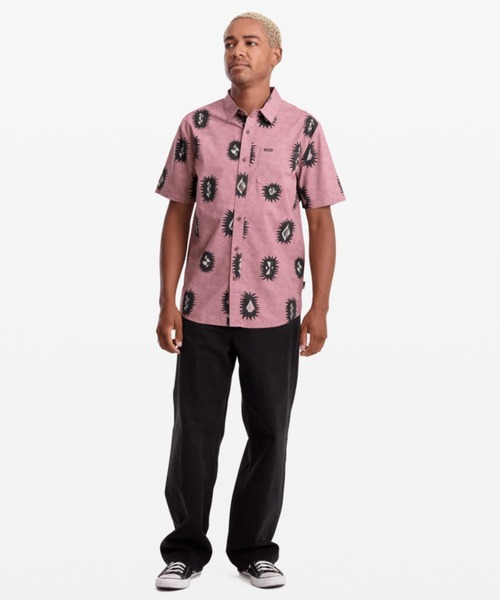 VOLCOM(ボルコム)の「VOLCOM/ボルコム メンズ 半袖 シャツ 総柄 V_A0412606(シャツ/ブラウス・メンズ・スモークピンク・L/M)」の5枚目の写真