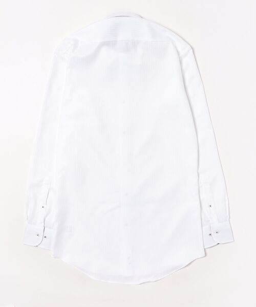 TOKYO SHIRTS(トウキョウシャツ)の「【超形態安定】 形態安定ノンアイロン ボタンダウン 長袖ビジネスワイシャツ(大きいサイズ・長いサイズ)(ビジネスシャツ・メンズ・ホワイト・首回り39cm-裄丈88cm/首回り41cm-裄丈90cm/首回り42cm-裄丈90cm/首回り43cm-裄丈90cm/首回り45cm-裄丈82cm/首回り45cm-裄丈86cm/首回り45cm-裄丈90cm/首回り47cm-裄丈86cm/首回り47cm-裄丈90cm)」の7枚目の写真