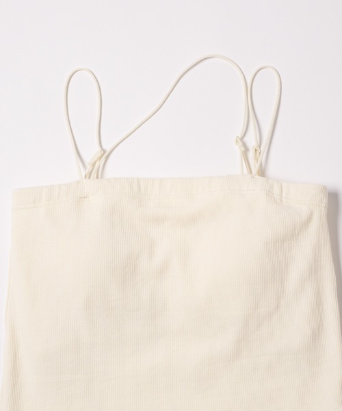 OLUN(オルン)の「multi-way strap cup camisole/マルチウェイストラップカップキャミ(キャミソール・レディース・アイボリー/グリーン/グレイッシュベージュ/ブラック・FREE)」の18枚目の写真