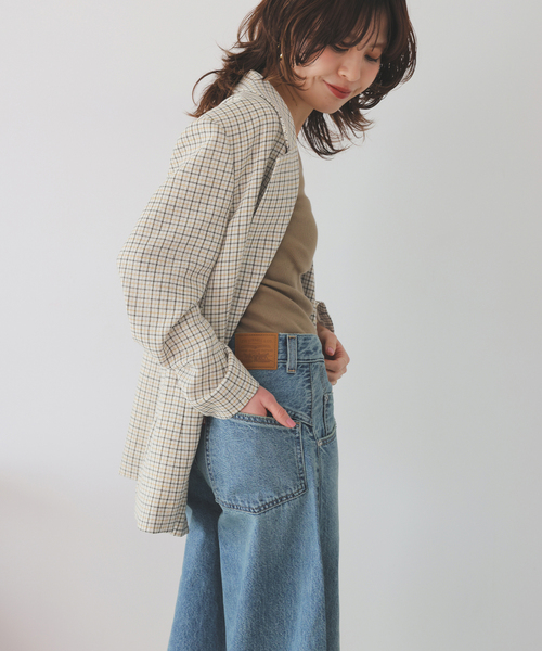 Spick & Span（スピックアンドスパン）の「リネンライクロングジャケット（テーラードジャケット・レディース・その他2/ベージュ・36/38）」の3枚目の写真