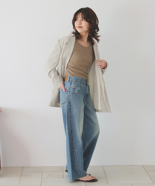 Spick & Span（スピックアンドスパン）の「リネンライクロングジャケット（テーラードジャケット・レディース・その他2/ベージュ・36/38）」の4枚目の写真