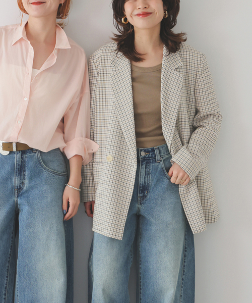 Spick & Span（スピックアンドスパン）の「リネンライクロングジャケット（テーラードジャケット・レディース・その他2/ベージュ・36/38）」の6枚目の写真