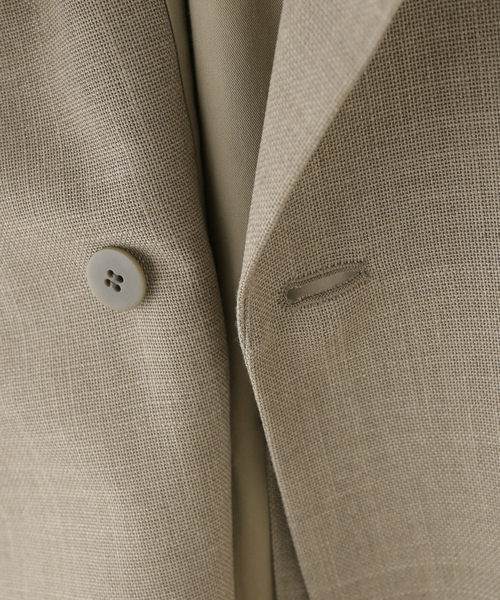 Spick & Span（スピックアンドスパン）の「リネンライクロングジャケット（テーラードジャケット・レディース・その他2/ベージュ・36/38）」の12枚目の写真
