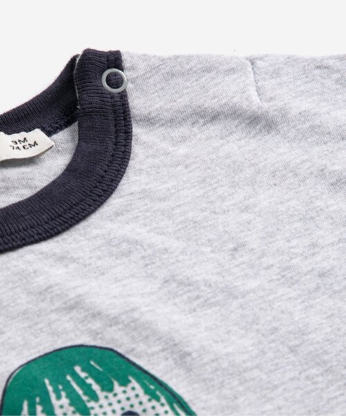 BOBO CHOSES(ボボショーズ)の「Mr Pickles半袖Tシャツ【ベビー】(その他ベビーウェア・キッズ・グレー・95/80)」の2枚目の写真