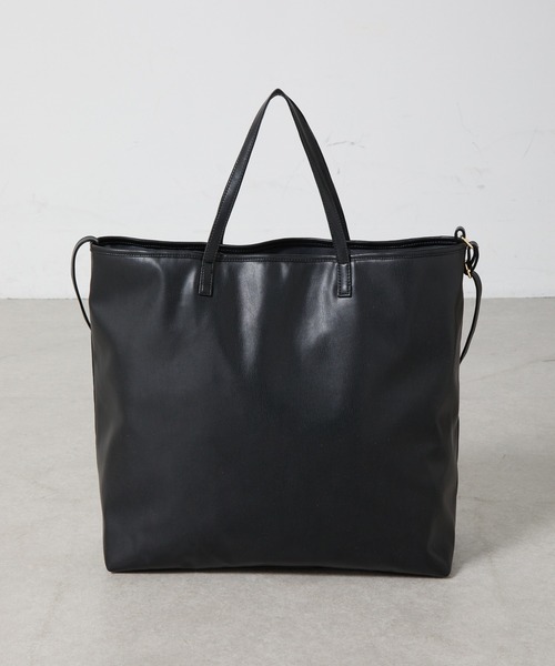 COLONY 2139（コロニートゥーワンスリーナイン）の「2WAYラージレザートートバッグ（トートバッグ・メンズ・ブラック/ブラウン・FREE）」の22枚目の写真