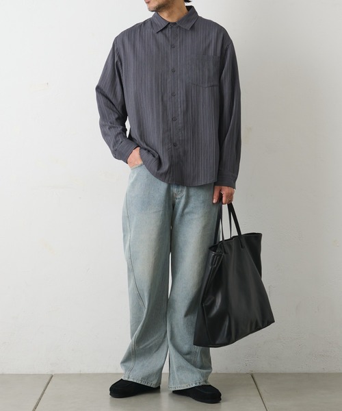 COLONY 2139（コロニートゥーワンスリーナイン）の「2WAYラージレザートートバッグ（トートバッグ・メンズ・ブラック/ブラウン・FREE）」の7枚目の写真