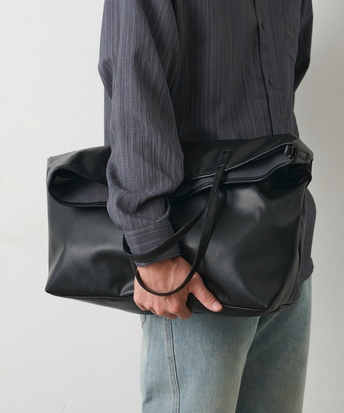 COLONY 2139（コロニートゥーワンスリーナイン）の「2WAYラージレザートートバッグ（トートバッグ・メンズ・ブラック/ブラウン・FREE）」の6枚目の写真