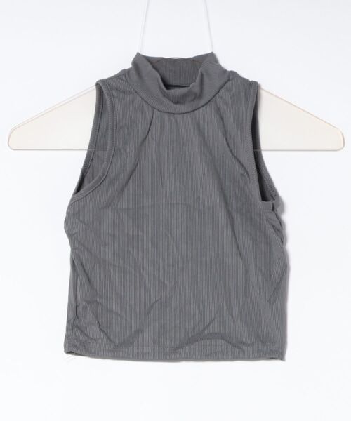 Burner(バーナー)の「【lux sea jewelry(ラックス・シー・ジュエリー)】タンクトッププチハイネックリブタンクトップ lux-tank-5-7【RBTS】(タンクトップ・レディース・ブラック/ベージュ系その他/ダークグレー/オフホワイト・S/M)」の2枚目の写真