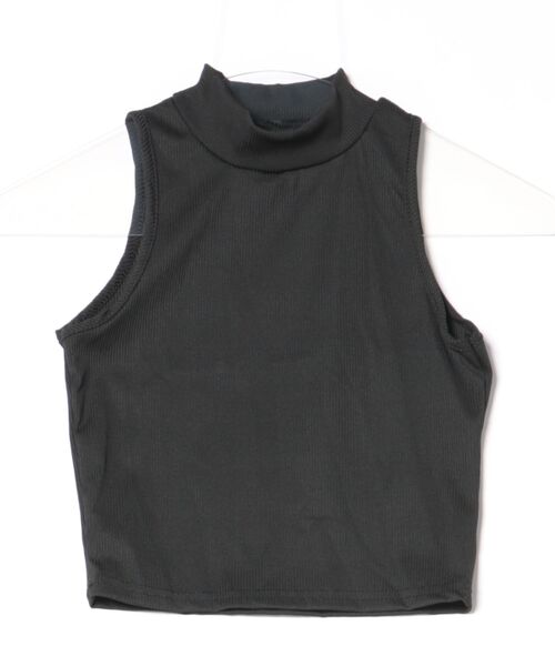 Burner(バーナー)の「【lux sea jewelry(ラックス・シー・ジュエリー)】タンクトッププチハイネックリブタンクトップ lux-tank-5-7【RBTS】(タンクトップ・レディース・ブラック/ベージュ系その他/ダークグレー/オフホワイト・S/M)」の1枚目の写真