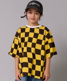 キッズのTシャツ/カットソー（イエロー/黄色系・チェック柄