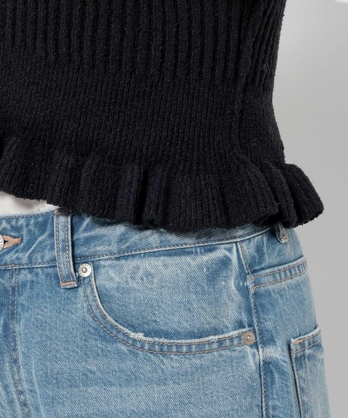 LOWRYS FARM(ローリーズファーム)の「ニットフリルビスチェ 657817(ニット/セーター・レディース・アイボリー/ブラック/ベージュ・FREE)」の18枚目の写真